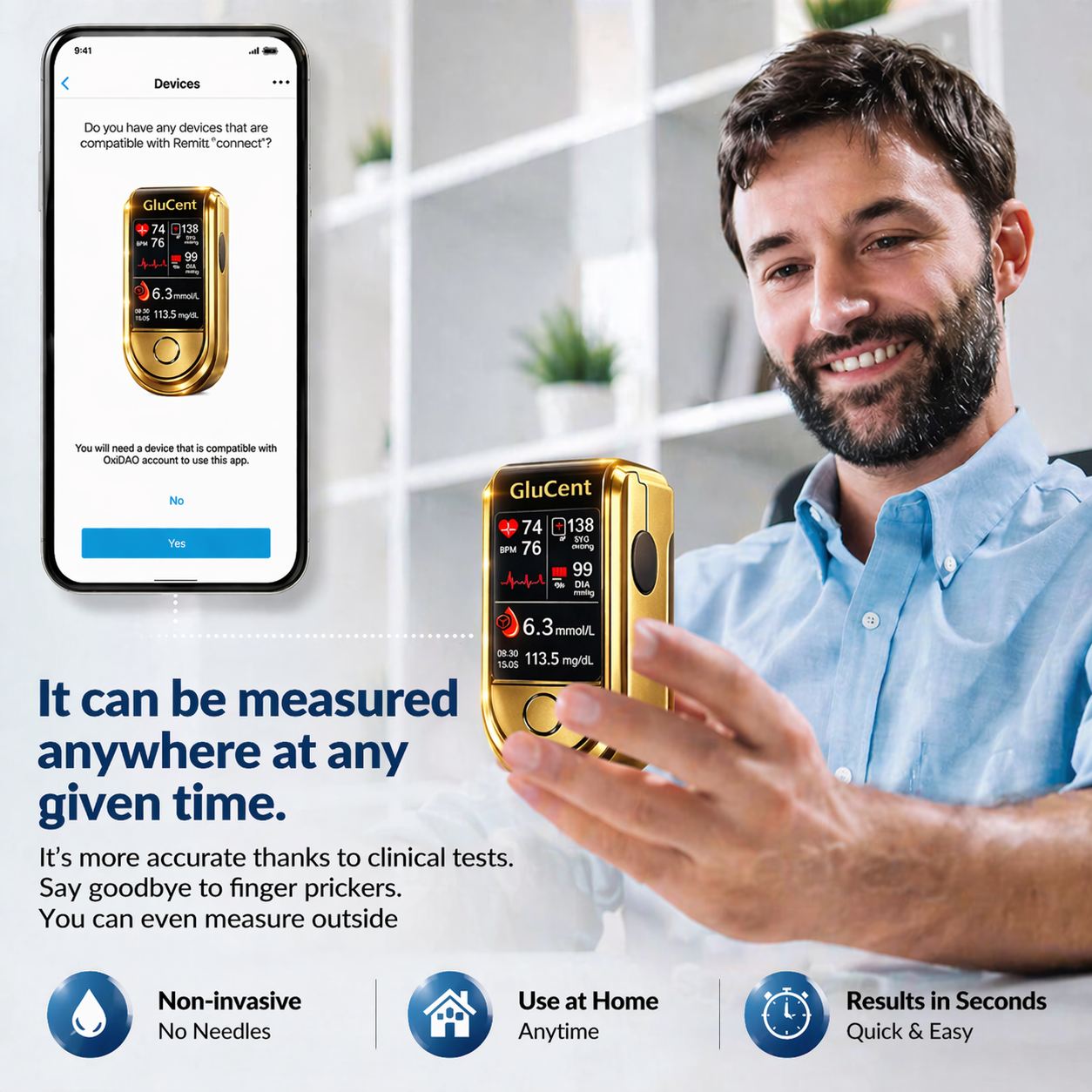 🔥Final 3 Hours: 70% OFF🏆Develops Newly Launched Non-Invasive Smart Glucose Meter✅TGA Approved
