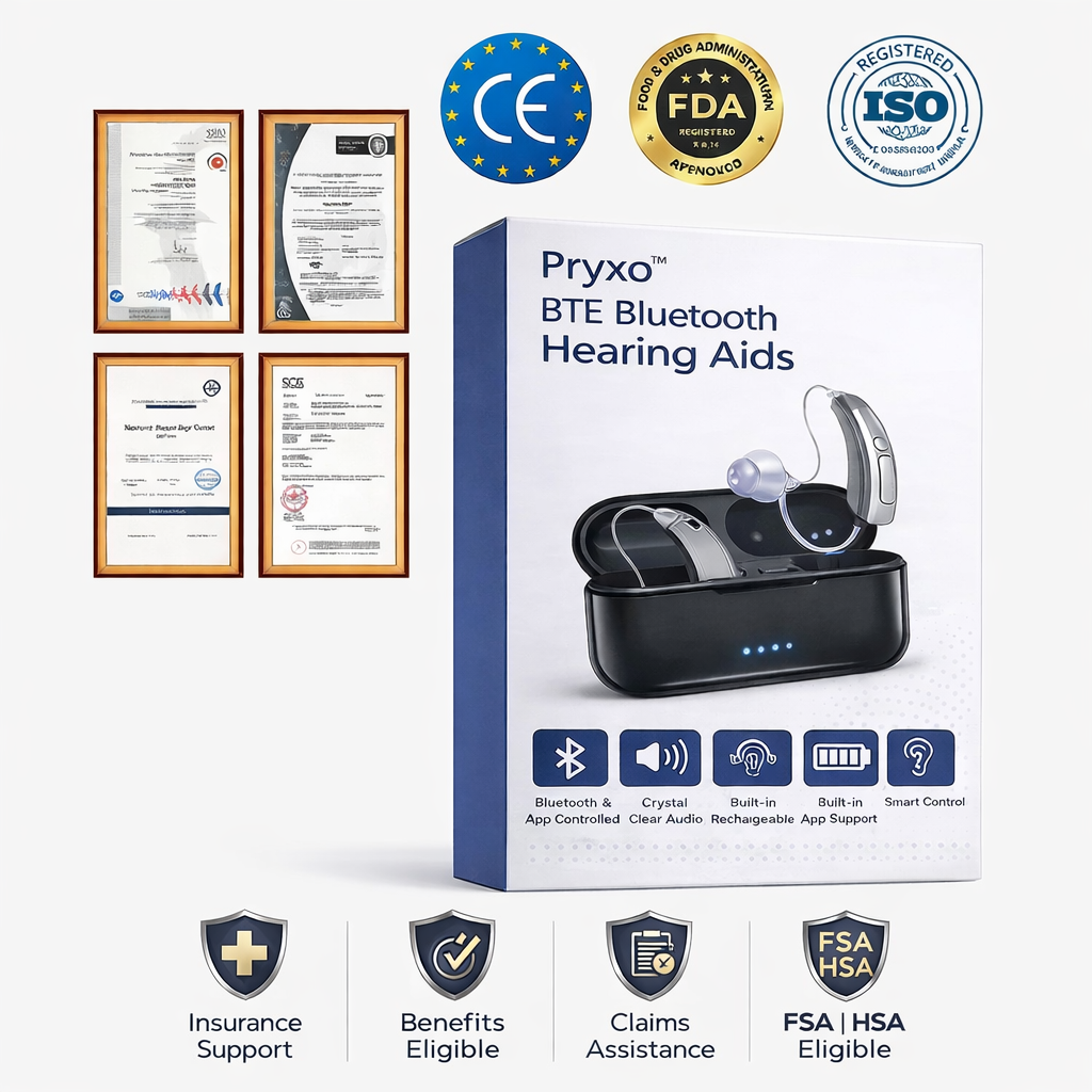 Pryxo™ Clear Hearing Aids – Easy to Use, Crystal Clear Sound & All-Day Comfort