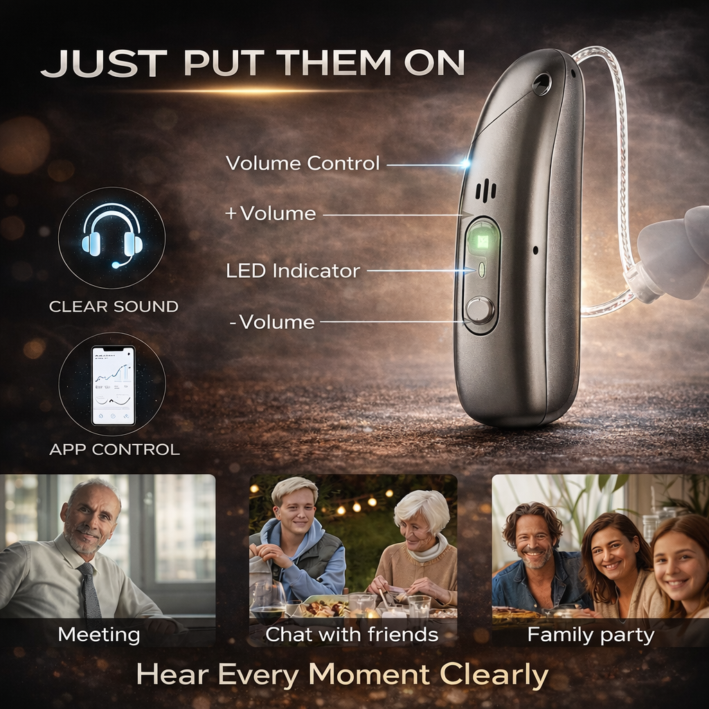 Pryxo™ Clear Hearing Aids – Easy to Use, Crystal Clear Sound & All-Day Comfort